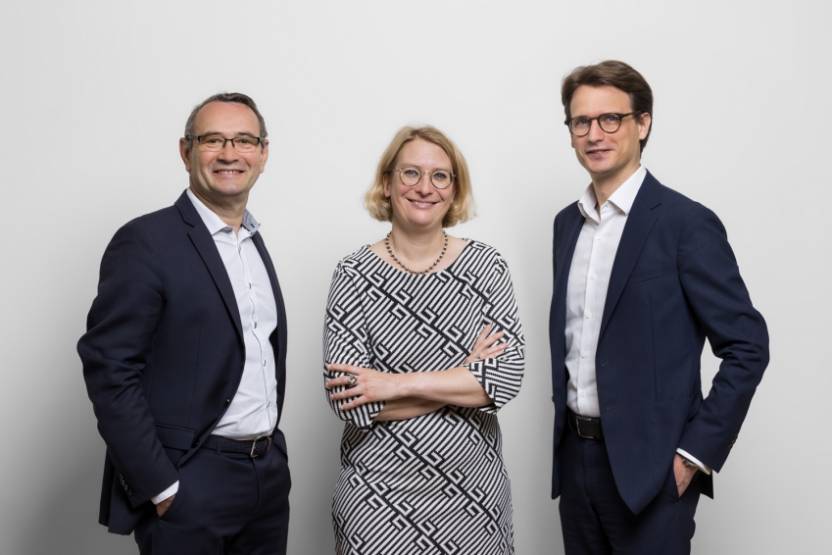 François Darpas, Amélie Brossier et David Kusters © Aldebaran Capital Partners François Darpas, Amélie Brossier et David Kusters © Aldebaran Capital Partners