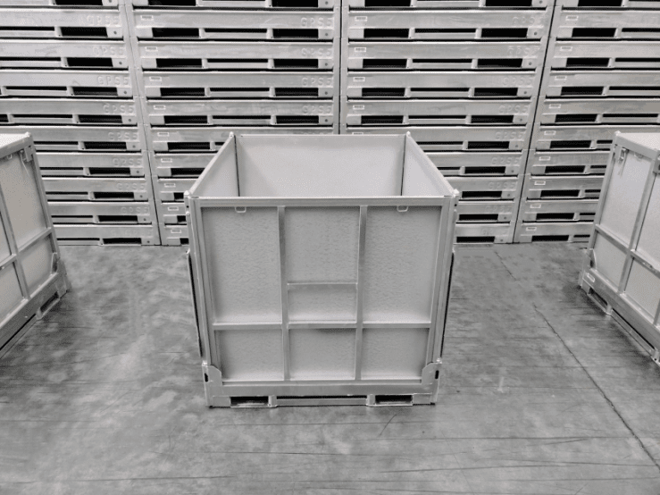 L'un des derniers modèles de caisses réutilisables destiné à l'industrie agro-alimentaire de GPS. © GPS Group L'un des derniers modèles de caisses réutilisables destiné à l'industrie agro-alimentaire de GPS. © GPS Group