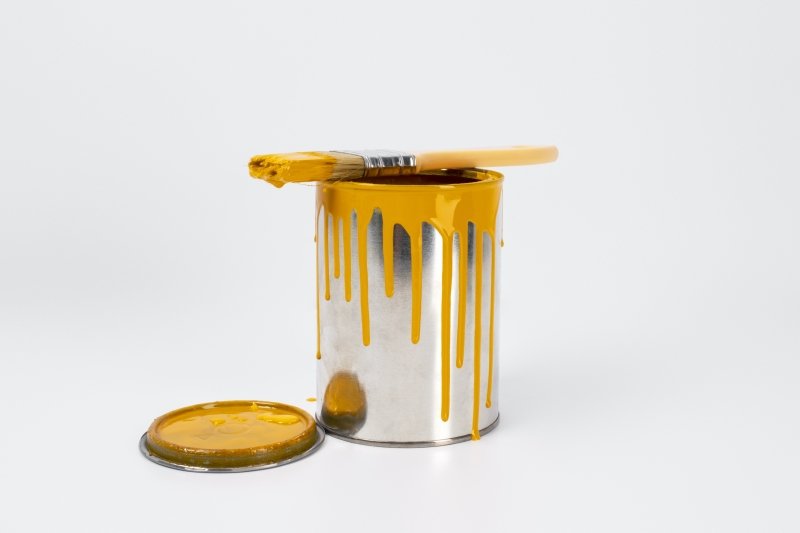Pot peinture pinceau orange Pot peinture pinceau orange