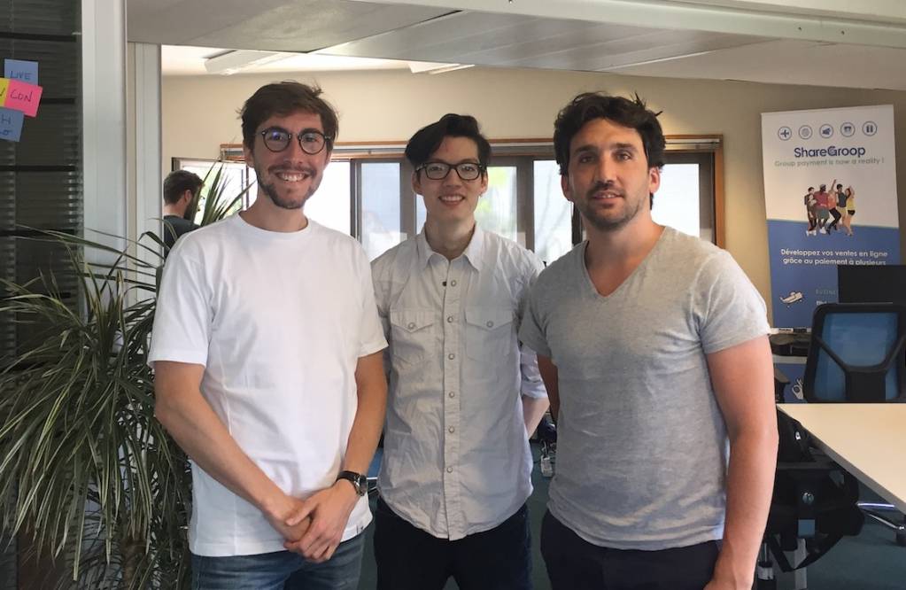 Les cofondateurs de ShareGroop : Franck Burguière, Richard Kim et Florent Brotons (de droite à gauche) ©ShareGroop Les cofondateurs de ShareGroop : Franck Burguière, Richard Kim et Florent Brotons (de droite à gauche) ©ShareGroop