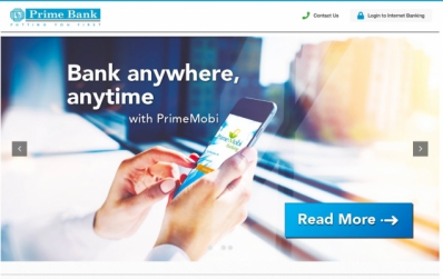 Site internet du kényan Prime Bank - ©primebank.co.ke