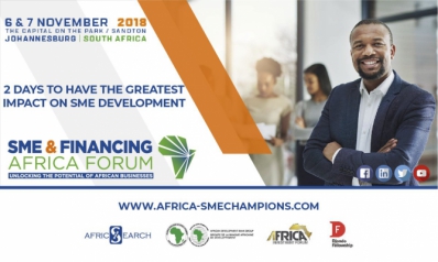 Affiche promotionnelle pour l'édition 2018 du SME & Financing Africa Forum à Johannesbourg - ©pbs.twimg.com