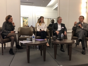 Agathe Zilber (CFNEWS), Alexandra Dupont (Raise), Roger Caniard (MASCF) et Olivier Millet (Eurazeo PME) Agathe Zilber (CFNEWS), Alexandra Dupont (Raise), Roger Caniard (MASCF) et Olivier Millet (Eurazeo PME)