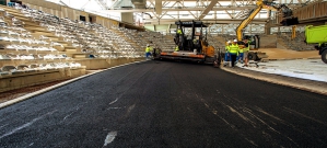 Réalisation halle d'athlétisme de Miramas par Spie Batignolles - ©spiebatignolles.fr Réalisation halle d'athlétisme de Miramas par Spie Batignolles - ©spiebatignolles.fr
